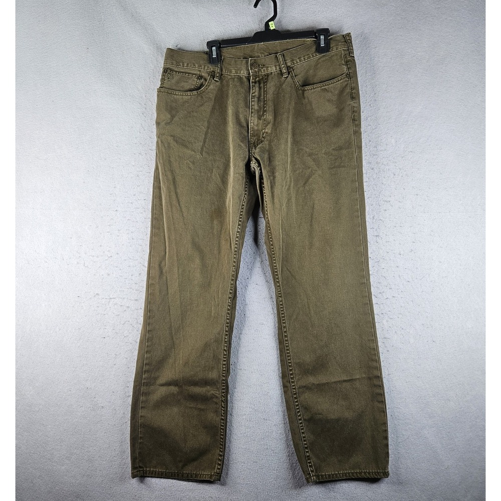Polo Ralph Lauren Jeans Mens 36x30 Green Medium Wash Regular Straight Denim